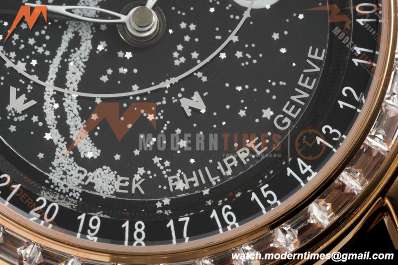 Patek Philippe - Grand Complications 6104R 44mm Celestial Black RG/LE Dia/Num MY9015 Mod