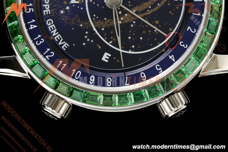 Patek Philippe - Grand Complications 6104 44mm SS/LE Emerald Celestial Blue 3KF A240