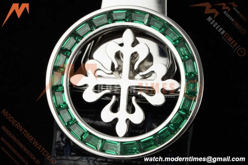 Patek Philippe - Grand Complications 6104 44mm Green Dia SS/LE Celestial Blue Dial PPF A240