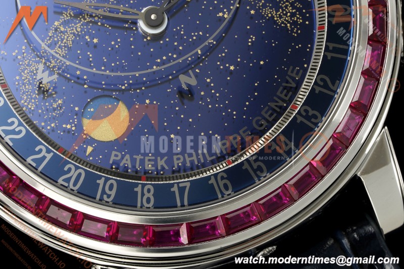Patek Philippe - Grand Complications 6104 44mm Red Dia SS/LE Celestial Blue Dial PPF A240