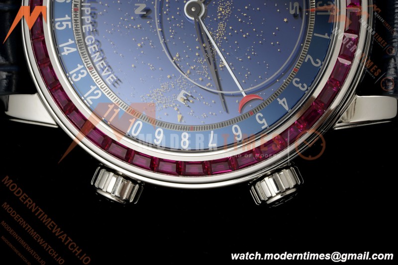 Patek Philippe - Grand Complications 6104 44mm Red Dia SS/LE Celestial Blue Dial PPF A240