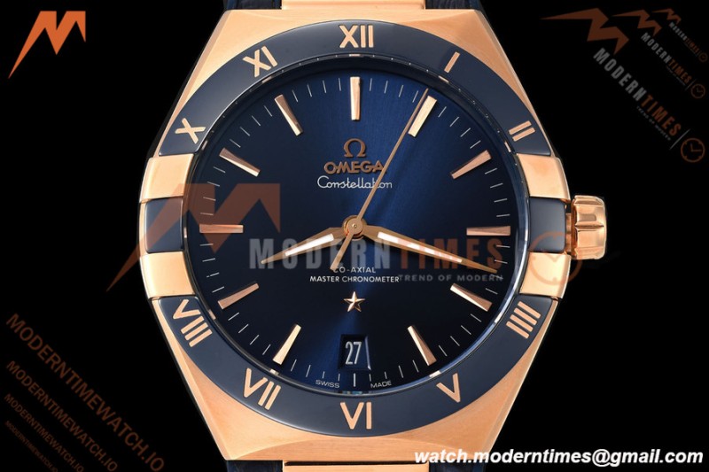 Omega - Constellation Co-Axial 41mm Ceramic RG/LE Blue VSF A8901