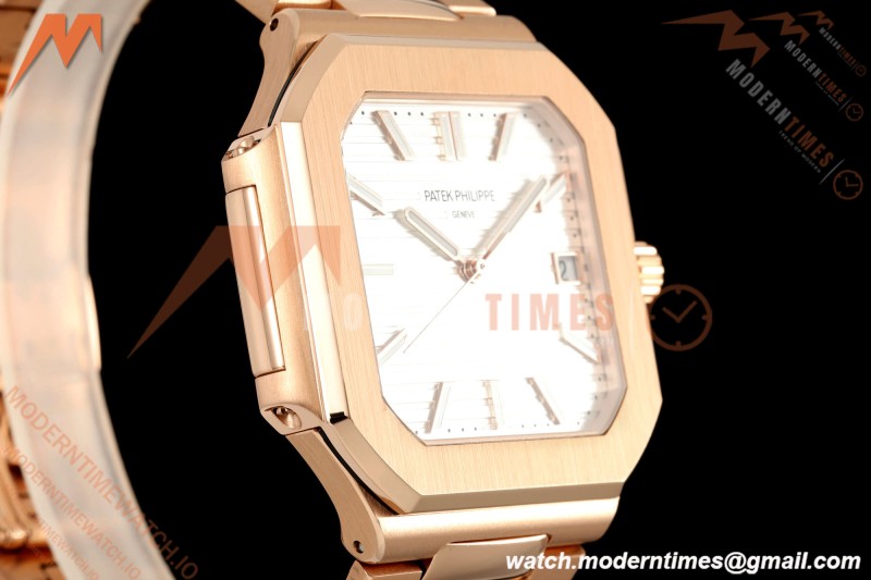Patek Philippe - Cubitus 5821 45mm RG/RG Silver Stick Dial GRF A330 | 파텍 필립 - 쿠비투스 5821 45mm RG/RG 실버 스틱 다이얼 GRF A330