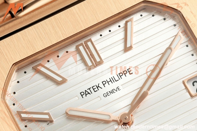 Patek Philippe - Cubitus 5821 45mm RG/RG Silver Stick Dial GRF A330 | 파텍 필립 - 쿠비투스 5821 45mm RG/RG 실버 스틱 다이얼 GRF A330