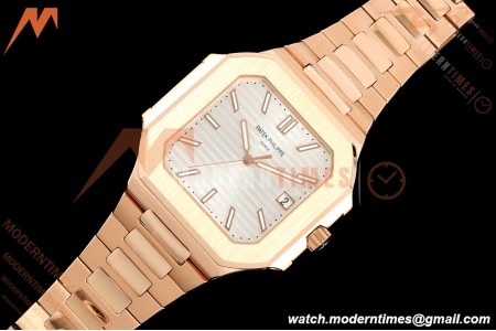 Patek Philippe - Cubitus 5821 45mm RG/RG Silver Stick Dial GRF A330