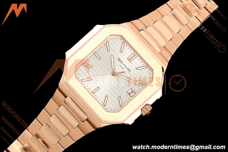 Patek Philippe - Cubitus 5821 45mm RG/RG Silver Stick Dial GRF A330 | 파텍 필립 - 쿠비투스 5821 45mm RG/RG 실버 스틱 다이얼 GRF A330