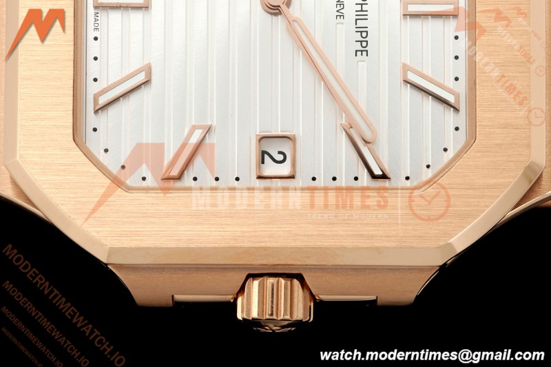 Patek Philippe - Cubitus 5821 45mm RG/RG Silver Stick Dial GRF A330 | 파텍 필립 - 쿠비투스 5821 45mm RG/RG 실버 스틱 다이얼 GRF A330