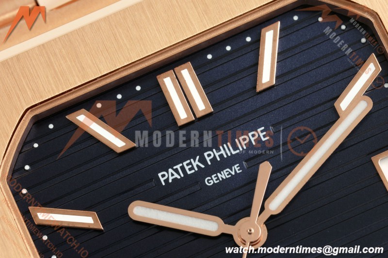 Patek Philippe - Cubitus 5821 45mm RG/RG Dark Blue Stick Dial GRF A330
