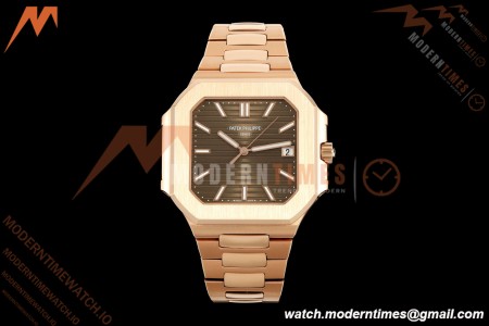 Patek Philippe - Cubitus 5821 45mm RG/RG Brown Stick Dial GRF A330