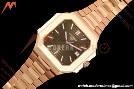 Patek Philippe - Cubitus 5821 45mm RG/RG Brown Stick Dial GRF A330
