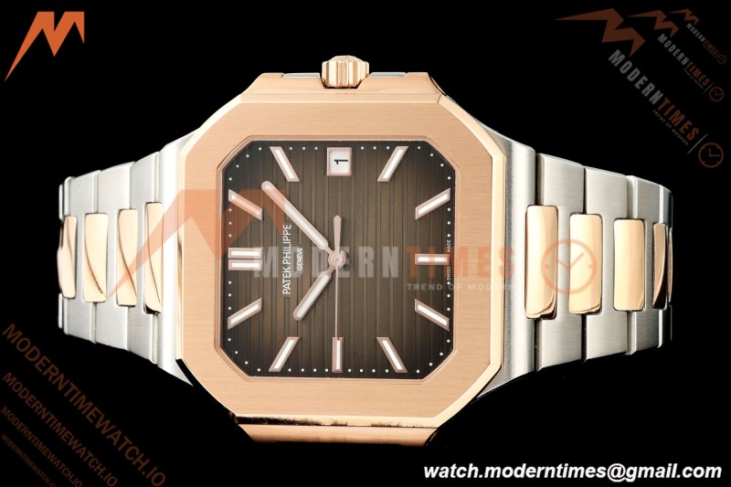 Patek Philippe - Cubitus 5821 45mm RG/SS Brown Stick Dial GRF A330