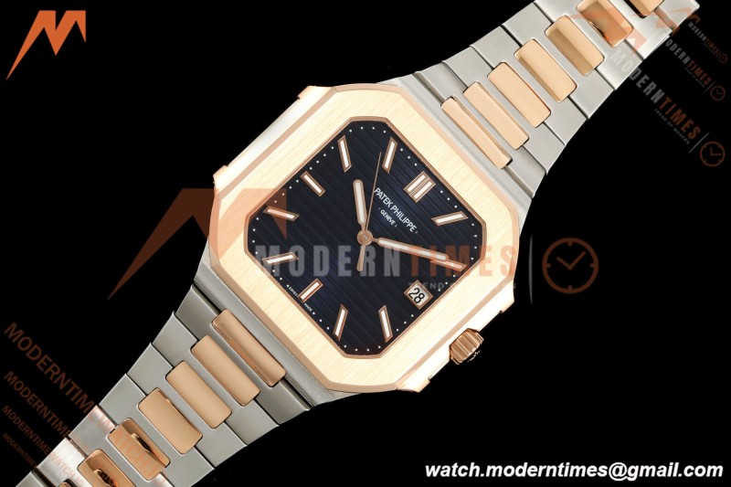 Patek Philippe - Cubitus 5821 45mm RG/SS Dark Blue Stick Dial GRF A330