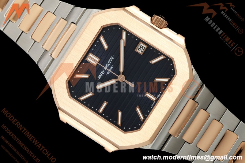Patek Philippe - Cubitus 5821 45mm RG/SS Dark Blue Stick Dial GRF A330