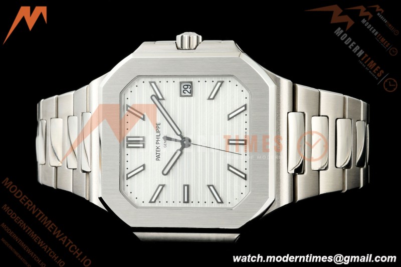 Patek Philippe - Cubitus 5821 45mm SS/SS White Stick Dial GRF A330