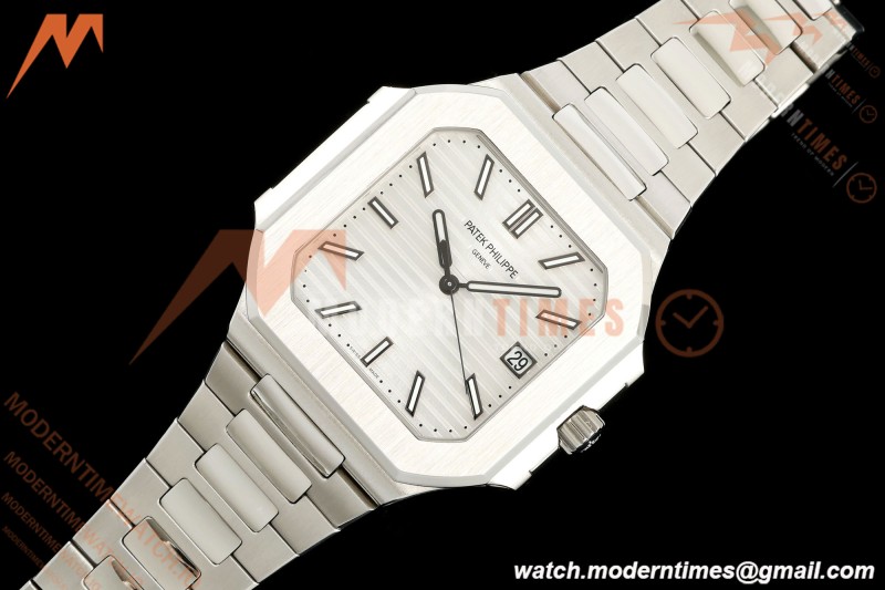 Patek Philippe - Cubitus 5821 45mm SS/SS White Stick Dial GRF A330