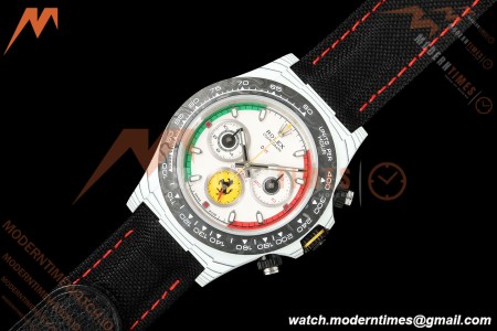 Rolex - Daytona 40mm DiW Ferrari Edition White Carbon Fiber FC/NY Red/Grn/Yelw White Italy Dial DIWF DD4801