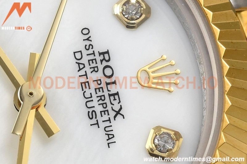 Rolex - Datejust Ladies 278273 31mm Jub Flt YG/SS Mop/Dia GDF MY8215
