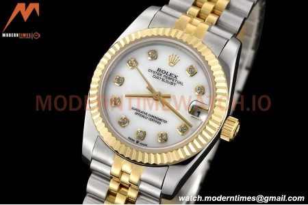 Rolex - Datejust Ladies 278273 31mm Jub Flt YG/SS Mop/Dia GDF MY8215