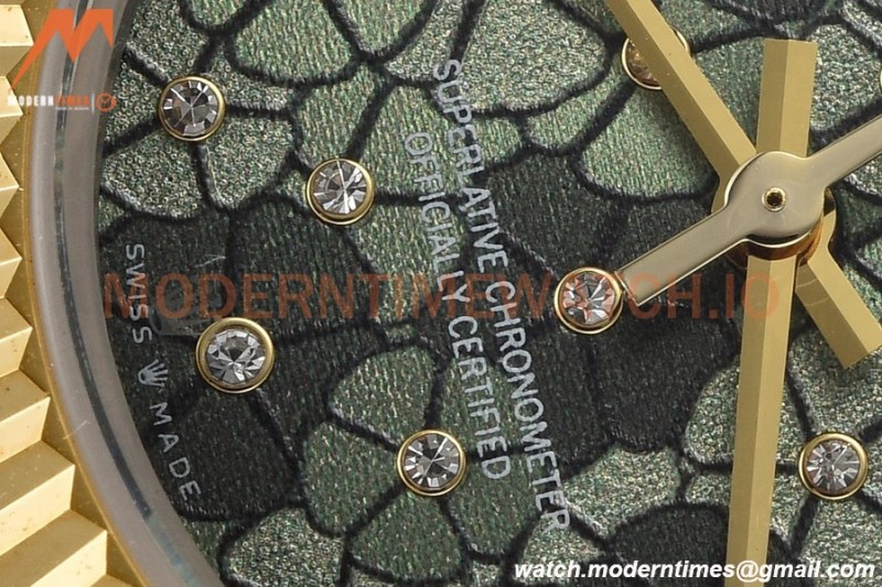 Rolex - Datejust Ladies 278273 31mm Jub Flt YG/SS F-Green/Dia GDF MY8215