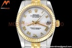 Rolex - Datejust Ladies 278273 31mm Jub Flt YG/SS Wht/Rmn GDF MY8215