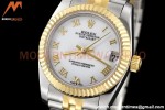 Rolex - Datejust Ladies 278273 31mm Jub Flt YG/SS Wht/Rmn GDF MY8215