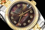 Rolex - Datejust Ladies 278273 31mm Jub Flt YG/SS Brown Mop/Dia GDF MY8215