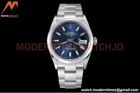 Rolex - Datejust 36mm 126200 Oys Smt 904L SS/SS Blue/Stk VSF VS3235