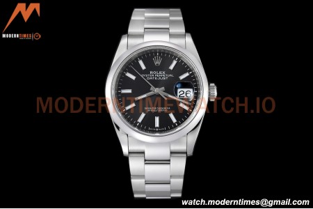Rolex - Datejust 36mm 126200 Oys Smt 904L SS/SS Black/Stk VSF VS3235