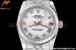 Rolex - Datejust Ladies 278274 31mm Jub Flt SS/SS Wht/Rmn GDF MY8215