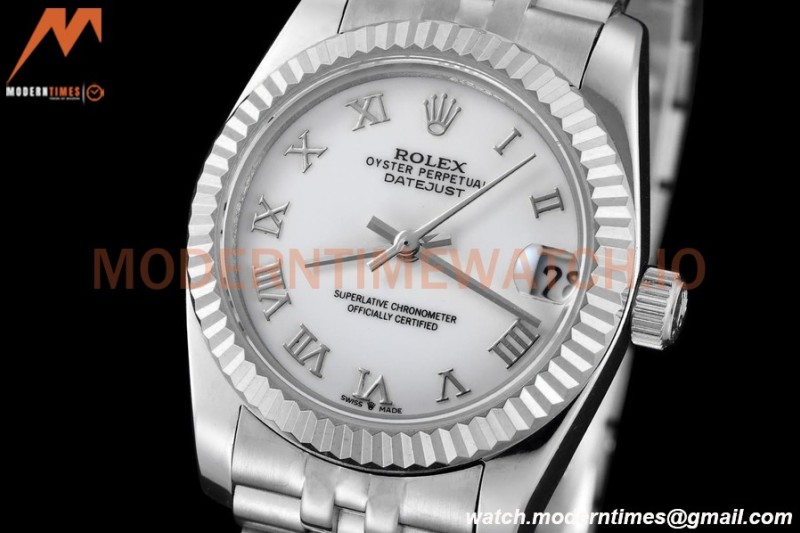 Rolex - Datejust Ladies 278274 31mm Jub Flt SS/SS Wht/Rmn GDF MY8215