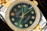 Rolex - Datejust Ladies 278383 31mm Jub Dia YG/SS Grn/Dia GDF MY8215