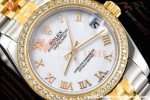 Rolex - Datejust Ladies 278383 31mm Jub Dia YG/SS Wht/Rmn GDF MY8215