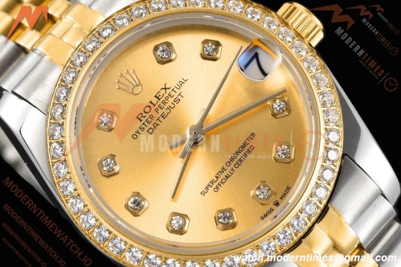 Rolex - Datejust Ladies 278383 31mm Jub Dia YG/SS Gold/Dia GDF MY8215