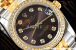 Rolex - Datejust Ladies 278383 31mm Jub Dia YG/SS Brn/Dia GDF MY8215