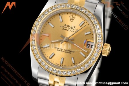 Rolex - Datejust Ladies 278383 31mm Jub Dia YG/SS Gold/Stk GDF MY8215