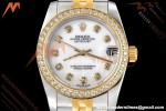 Rolex - Datejust Ladies 278383 31mm Jub Dia YG/SS W-Mop/Dia GDF MY8215