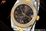 Rolex - Datejust Ladies 278383 31mm Jub Dia YG/SS Brn/Rmn GDF MY8215