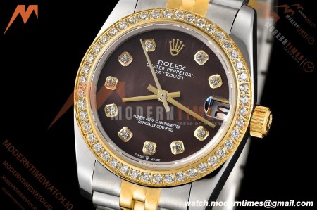 Rolex - Datejust Ladies 278383 31mm Jub Dia YG/SS B-Mop/Dia GDF MY8215