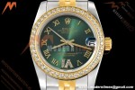 Rolex - Datejust Ladies 278383 31mm Jub Dia YG/SS Grn/Rmn GDF MY8215