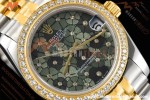 Rolex - Datejust Ladies 278383 31mm Jub Dia YG/SS Floral Motif/Dia GDF MY8215