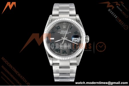 Rolex - Datejust 126234 36mm Wimbledon Oys Flt 904L SS/SS Grey/Rmn VSF VS3235
