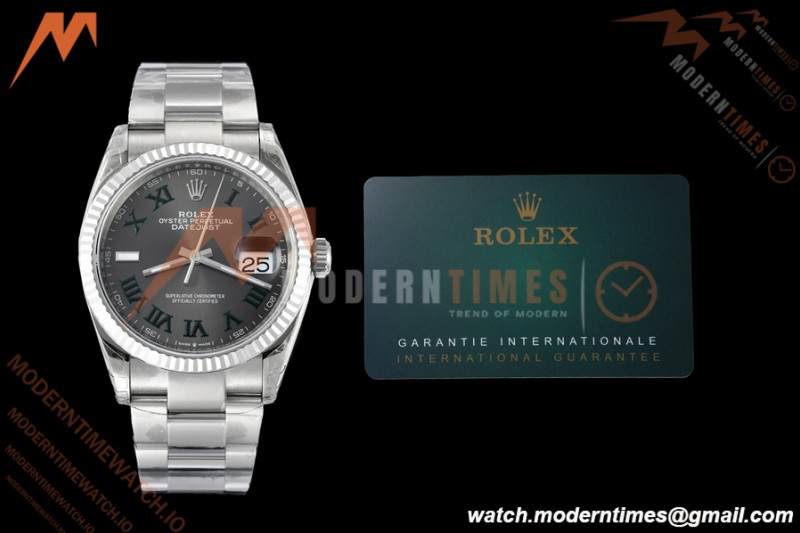 Rolex - Datejust 126234 36mm Wimbledon Oys Flt 904L SS/SS Grey/Rmn VSF VS3235
