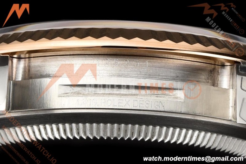 Rolex - Datejust 126231 36mm Jub Flt 904L RG/SS Silver Textured/Stk VSF VS3235