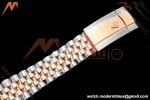 Rolex - Datejust 126231 36mm Jub Flt 904L RG/SS Silver Palm/Stk VSF VS3235