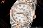 Rolex - Datejust 126231 36mm Jub Flt 904L RG/SS Silver Palm/Dia VSF VS3235
