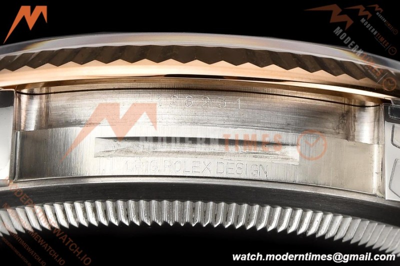 Rolex - Datejust 126231 36mm Jub Flt 904L RG/SS Silver Palm/Dia VSF VS3235