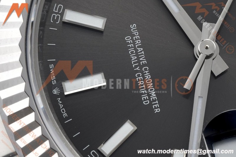 Rolex - Datejust 126334 41mm Oys Flt 904L SS/SS Grey/Stk VSF VS3235