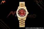 Rolex - Datejust Ladies 278278 31mm Pre Flt YG/YG Red/Dia GMF A2824