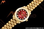 Rolex - Datejust Ladies 278278 31mm Pre Flt YG/YG Red/Dia GMF A2824