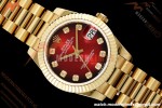 Rolex - Datejust Ladies 278278 31mm Pre Flt YG/YG Red/Dia GMF A2824